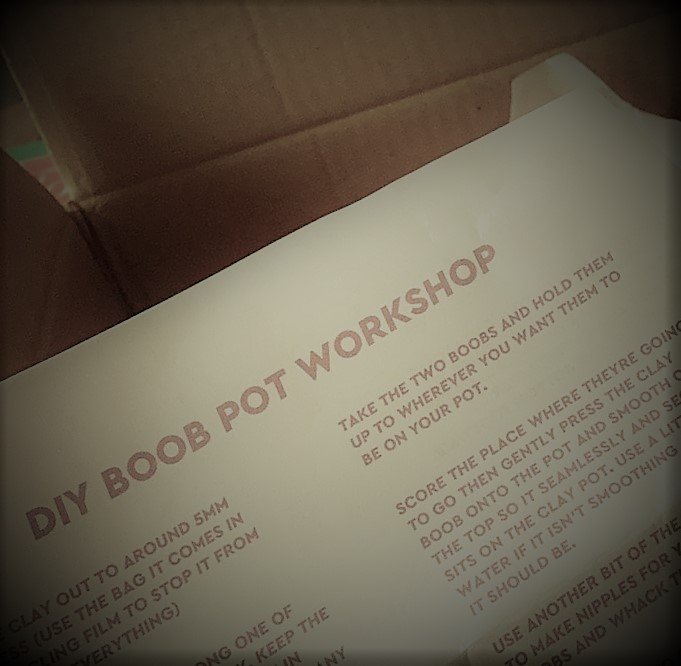 Partial instructions for DIY Boob Pot Workshop 